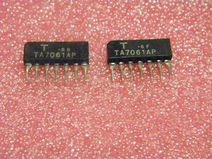 東芝 TA7061AP 　 2個まとめて.　；東芝 FM IF増幅用 IC DP-3000 DP-3700F JT-V7 TS770 TS700S