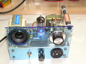 鳴る　6HG8 真空管ラジオ基板(レフレックス＋再生）　　p.c.b : RK-202