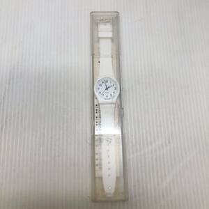 swatch スウォッチ JUST WHITE SOFT GW151 腕時計 クォーツ 三針 畜光 ファッション雑貨 アクセサリー 小物 稼動品 ケース付き