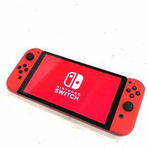 1円 美品 Nintendo Switch HEG-001 ニンテンドースイッチ 有機ELモデル マリオレッド