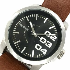  diesel quartz wristwatch DZ-1513 black face operation goods men's original belt fashion accessories DIESEL
