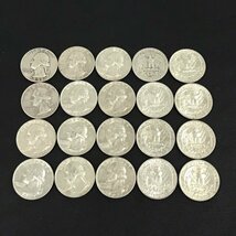 送料360円 アメリカ リバティコイン 25セント LIBERTY QUARTER DOLLAR 外貨 古銭 計20点 現状品 QR044-320 同梱NG_画像1