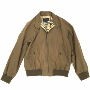 バーバリー サイズ S BBP01-106-75 コットン混 長袖 ジャケット ジップアップ アウター メンズ ブラウン系 BURBERRY