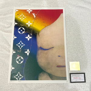 DEATH NYC Nara beautiful .NARAYOSHITOMO Louis Vuitton LOUISVUITTONrota Chan worldwide limitation 100 sheets art poster KAWS pop art present-day art 