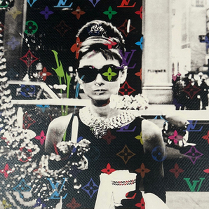 世界限定100枚 DEATH NYC オードリーヘップバーン ルイヴィトン LOUISVUITTON ポップアート アートポスター 現代アート KAWS Banksyの画像3