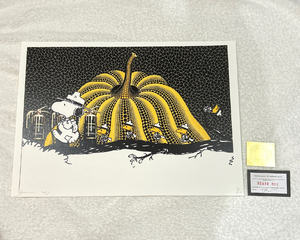 世界限定100枚 DEATH NYC スヌーピー SNOOPY 草間彌生 かぼちゃ CHANEL シャネル ポップアート アートポスター 現代アート KAWS Banksy