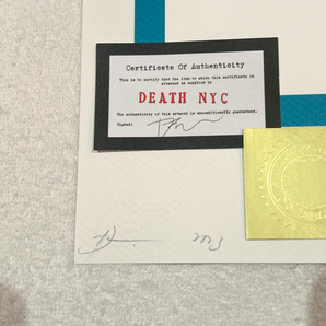 世界限定100枚 DEATH NYC 白雪姫 ルイヴィトン LOUISVUITTON 星条旗 Dismaland ポップアート アートポスター 現代アート KAWS Banksyの画像2
