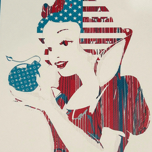 世界限定100枚 DEATH NYC 白雪姫 ルイヴィトン LOUISVUITTON 星条旗 Dismaland ポップアート アートポスター 現代アート KAWS Banksyの画像4