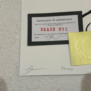 DEATH NYC スヌーピー SNOOPY ヴィトン LOUISVUITTON SUPREME 世界限定100枚 ポップアート PEANUTS アートポスター 現代アート KAWS Banksyの画像2
