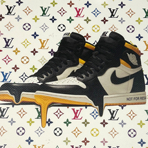 世界限定100枚 DEATH NYC ナイキ NIKE ジョーダン JORDAN1 ヴィトン LOUISVUITTON SNKRS AJ1 ポップアート アートポスター 現代アート KAWS_画像4