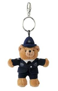 【匿名 送料無料】Harrods ハロッズ Policeman Bear テディベア キーリング キーホルダー ポリスマン バッグチャーム ロンドン 警察官