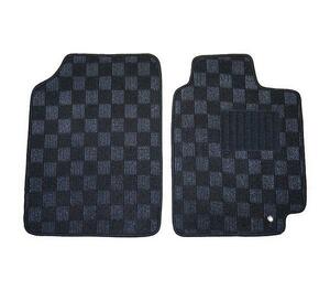  free shipping normal * light combined use all-purpose front mat check black × gray 
