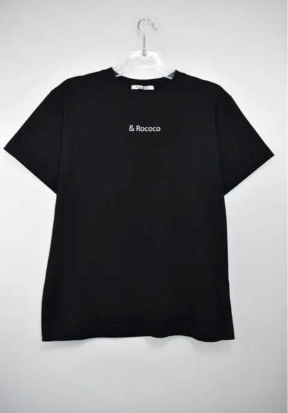 （新品）プリントTシャツ（綿100）クルーネック　ブラック L2枚