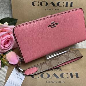 コーチ COACH 長財布 財布 シグネチャー キャンバス ロング ジップ アラウンド ウォレット プレゼント 誕生日 ギフト C206 CK427 