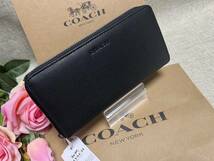 コーチ COACH 長財布 財布 アコーディオン ジップアラウンド ラウンドファスナー レザー プレゼント メンズ 財布 F74769 A173 _画像2