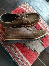 中古　RUSSELL MOCCASIN　茶色　　ラッセルモカシン 　オネイダ　８Ｄシャークソール　ダブルモカシンアメリカ製　手作り　 　_画像3