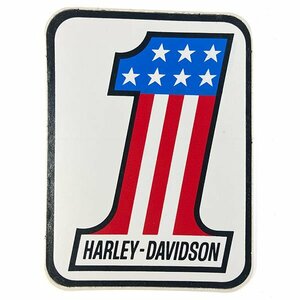 ハーレーダビッドソン ナンバーワン ビンテージ ペーパー デカール HARLEY-DAVIDSON Vintage Paper Decal ステッカー AMF Sticker NOS 紙