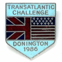 １９８６ トランスアトランティック チャンレンジ ビンテージ ピンバッジ 1986 TRANSATLANTIC CHALLENGE Vintage Pin_画像1