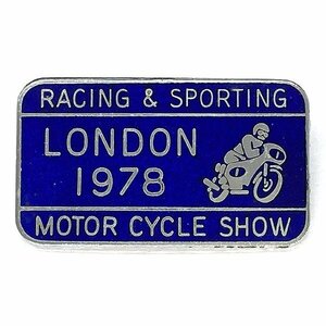 １９７８ レーシング ＆ スポーティング モーターサイクル ショー ビンテージ ピンバッジ 1978 MOTORCYCLE SHOW Vintage Pin