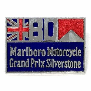 １９８０ マルボロ モーターサイクル グランプリ ビンテージ ピンバッジ 1980 Marlboro Motorcycle Grand Prix Silverstone Pin