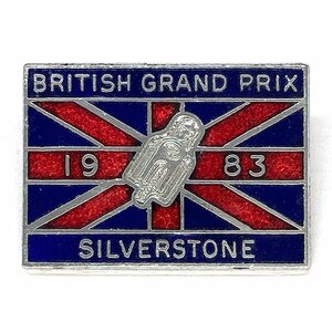 １９８３ ブリティッシュ・グランプリ シルバーストーン ビンテージ ピンバッジ 1983 BRITISH GRAND PRIX SILVERSTONE Vintage Pin