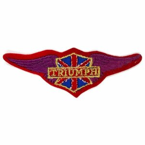 トライアンフ ビンテージ パッチ Triumph Vintage Patch 英車 バイカー カフェレーサー ロッカーズ Biker Cafe Racer Wappen