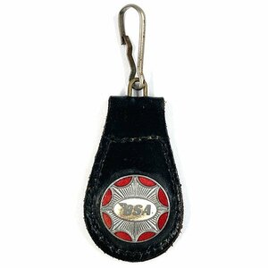 ＢＳＡ ビンテージ レザーキーホルダー BSA Vintage Leather Key Chain 英車 カフェレーサー バイク England Cafe Racer