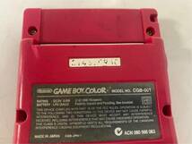 【0517y Y3032】 Nintendo 任天堂 ゲームボーイカラー 本体 CGB-001 レッド 電池カバー無し_画像8