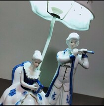 西洋スタンド フロアスタンドPORCELAIN FIGURINE LAMP 照明 ライト アンティーク インテリア 陶器人形 電気スタンド_画像8