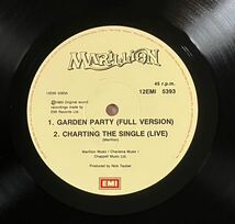 Marillion「Garden Party」12インチシングルレコード マリリオン プログレ PROGRESSIVE ROCK ポンプロック POMP ROCK RECORD FISH_画像7