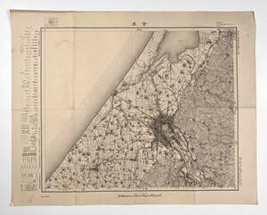 60519YN●古地図●『金沢』1舗 昭和6年修正測図 陸地測量部 5万分の1 地形図金沢五号 北陸本線 浅野川電鉄●戦前 古書 石川県 郷土資料