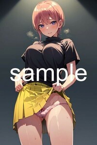 【高画質】五等分の花嫁 中野一花 A4サイズポスター 美少女 アニメ イラストアート セクシー グラビア AI美女 IchikaC047