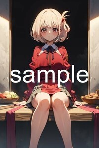 【高画質】リコリコ 千束 漫画 同人 コスプレ ポスター アート A4 アニメ イラストOR002