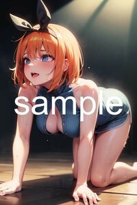 【高画質】五等分の花嫁 中野四葉 A4サイズポスター 美少女 アニメ イラストアート セクシー グラビア YotsubaN047