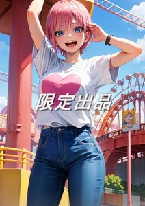 【限定1点】【高画質】五等分の花嫁 中野一花 A4サイズポスター 美少女 アニメ イラストアート セクシー グラビア IchikaN050