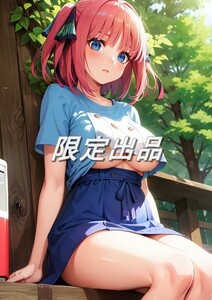 【限定1点】【高画質】五等分の花嫁 中野二乃 A4サイズポスター 美少女 アニメ イラストアート セクシー グラビア NinoN015