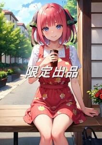 【限定1点】【高画質】五等分の花嫁 中野二乃 A4サイズポスター 美少女 アニメ イラストアート セクシー グラビア NinoN035