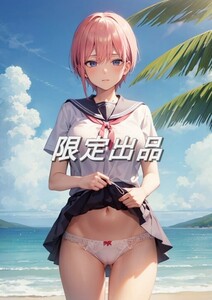 【限定1点】【高画質】五等分の花嫁 中野一花 A4サイズポスター 美少女 アニメ イラストアート セクシー グラビア IchikaN065