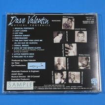 CD　デイブ・バレンティン / ミュージカル・ポートレイツ DAVE VALENTIN / MUSICAL PORTRAITS【非売品 見本盤】1992年 日本盤 フュージョン_画像3