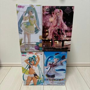 初音ミク フィギュア 桜ミクAMP+ シトロンマカロン レーシングミク プロジェクトDIVA MEGA39's プライズ 4点