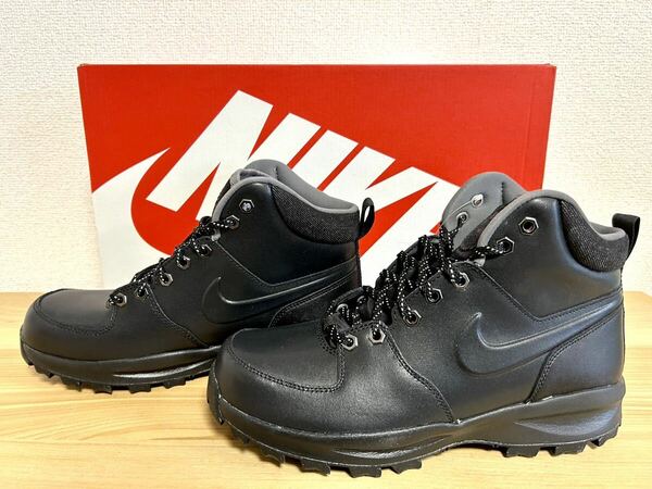 NIKE ナイキ マノア レザー SE 26.5㎝ 新品 ブラック/ガンスモーク/ブラック SNK1181