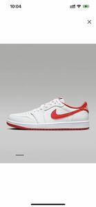 NIKE ナイキ エア ジョーダン 1 LOW OG White/Red 27.5㎝ 新品 ホワイト/ホワイト/ユニバーシティレッド SNK1177