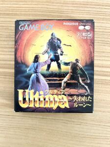 【限定即決】Ultima ウルティマ 失われたルーン 箱‐取説‐別紙あり ポニーキャニオン DMG-UTJ N.2633 ゲームボーイ アドバンス レトロ 