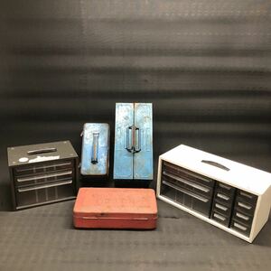 H762 case 2 piece tool box 3 piece set Showa Retro present condition goods 