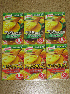 クノール　カップスープ　コーンクリーム　8袋入×3箱　粒たっぷりコーンスープ　8袋入×3箱