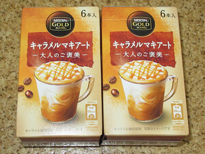  Nestle Gold Blend caramel maki art stick 6 pcs insertion ×2 box ice . please 