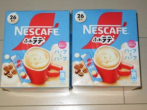 nes Cafe .. Latte half & half calorie & fat . minute ....26 pcs insertion ×2 box 