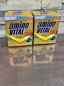  Ajinomoto amino baitaru Gold GOLD 4.7g 30 pcs insertion .2 box set amino acid 4000mg best-before date 2025.7 unopened!