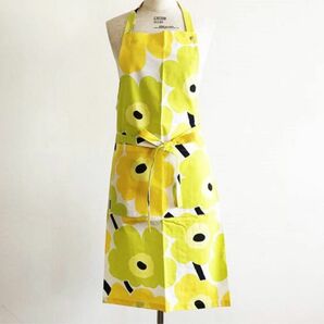 マリメッコ☆カラー数量限定♪ marimekko☆人気　ピエニウニッコ　エプロン　イエロー