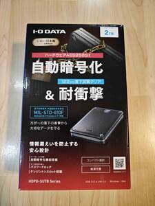 ** не использовался новый товар IODATA ударопрочный портативный HDD HDPD-SUTB2 2TB**